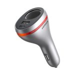 UGREEN auto punjač 84W, USB-C, USB-A, PD, QC 3.0, srebrni