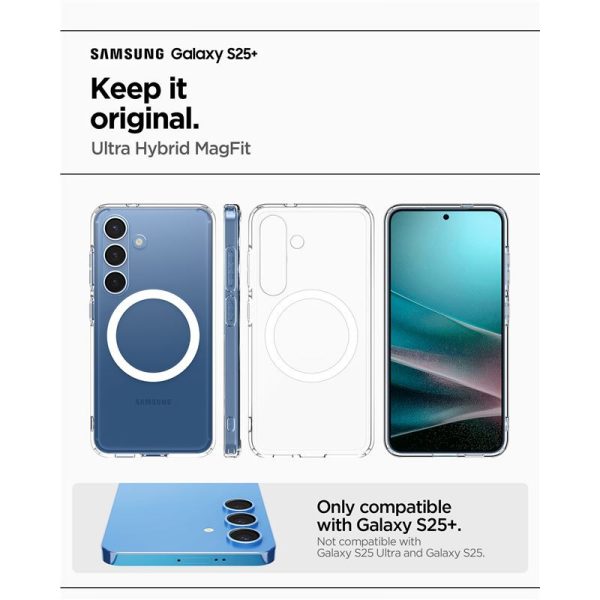 Spigen Ultra Hybrid MagSafe, clear white - Samsung Galaxy S25+ (ACS08981) - Slika 7