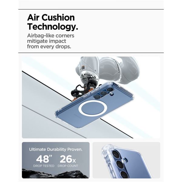 Spigen Ultra Hybrid MagSafe, clear white - Samsung Galaxy S25+ (ACS08981) - Slika 10