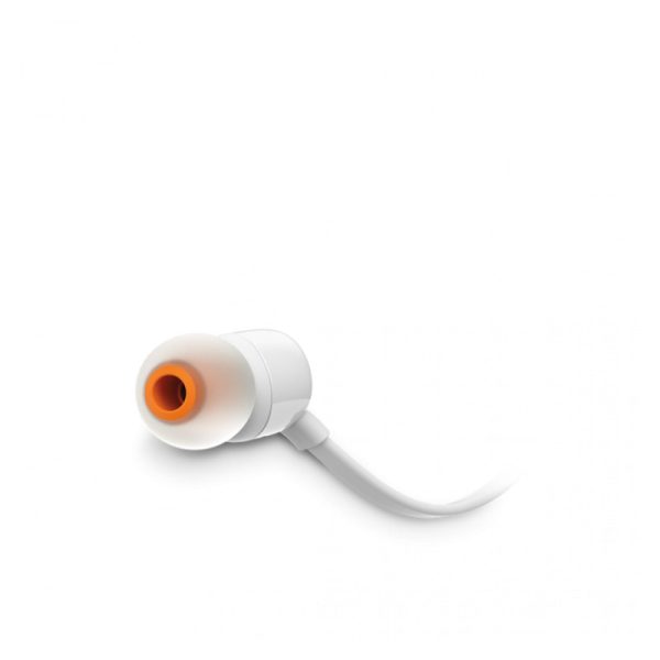 JBL Tune 110 In-ear slušalice s mikrofonom, bijele - Slika 2