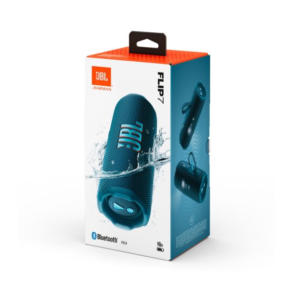 JBL Flip 7 prijenosni zvučnik BT5.4, vodootporan IP68 do 16h slušanja, AI Sound Boost, 45W, Auracast, plavi - Slika 7