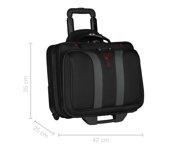 Wenger torba Granada Wheeled sa kotačićima za prijenosnike do 17", crna - Slika 5