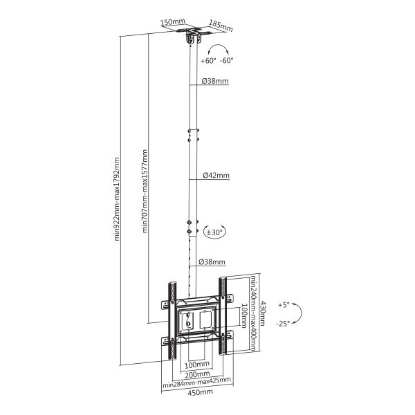 STROPNI STALAK SBOX CPLB-9441 - Slika 2