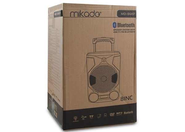 Bluetooth zvučnik, karaoke MIKADO MD-84KP, mikrofon - Slika 2