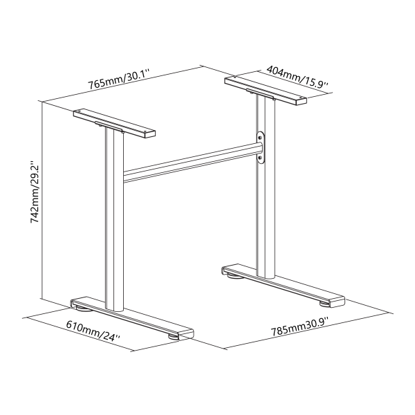 NOGE ZA STOL SBOX MD-1804 - Slika 4