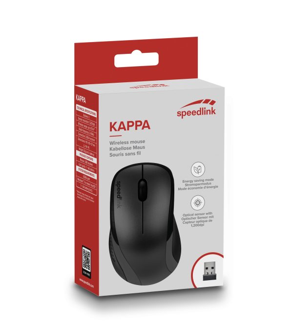 Miš SPEEDLINK Kappa, bežični, 1200 DPI, crni - Slika 3