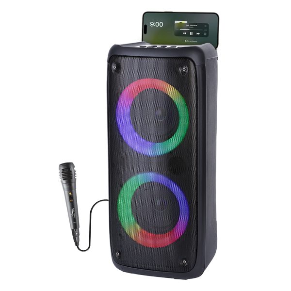 Bluetooth zvučnik, karaoke Media-Tech FUNBOX MT3181, TWS, MP3, USB, microSD, RGB, crni - Slika 2