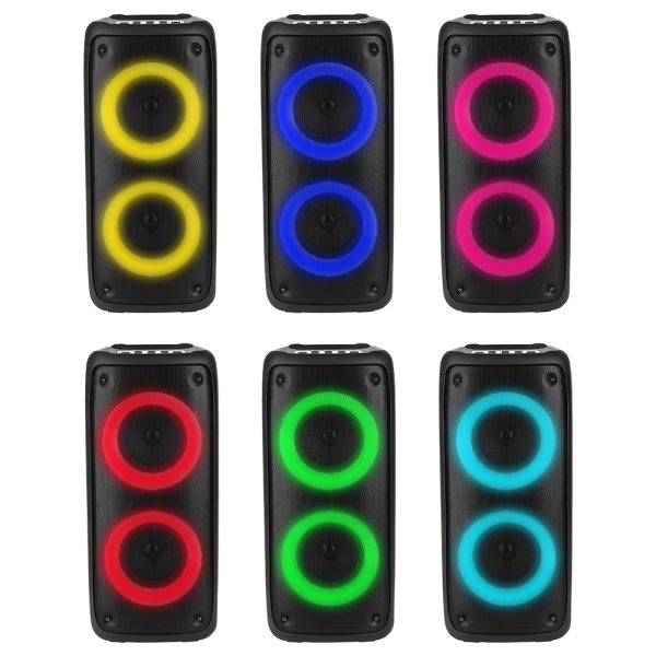 Bluetooth zvučnik, karaoke Media-Tech FUNBOX MT3181, TWS, MP3, USB, microSD, RGB, crni - Slika 4
