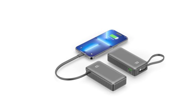 Powerbank Adda Collins PB-005-BK, 10000 mAh, LED zaslon, PD20W + QC22.5W, Type C ulaz, Type C i USB-A izlaz, 3A,crni - Slika 2