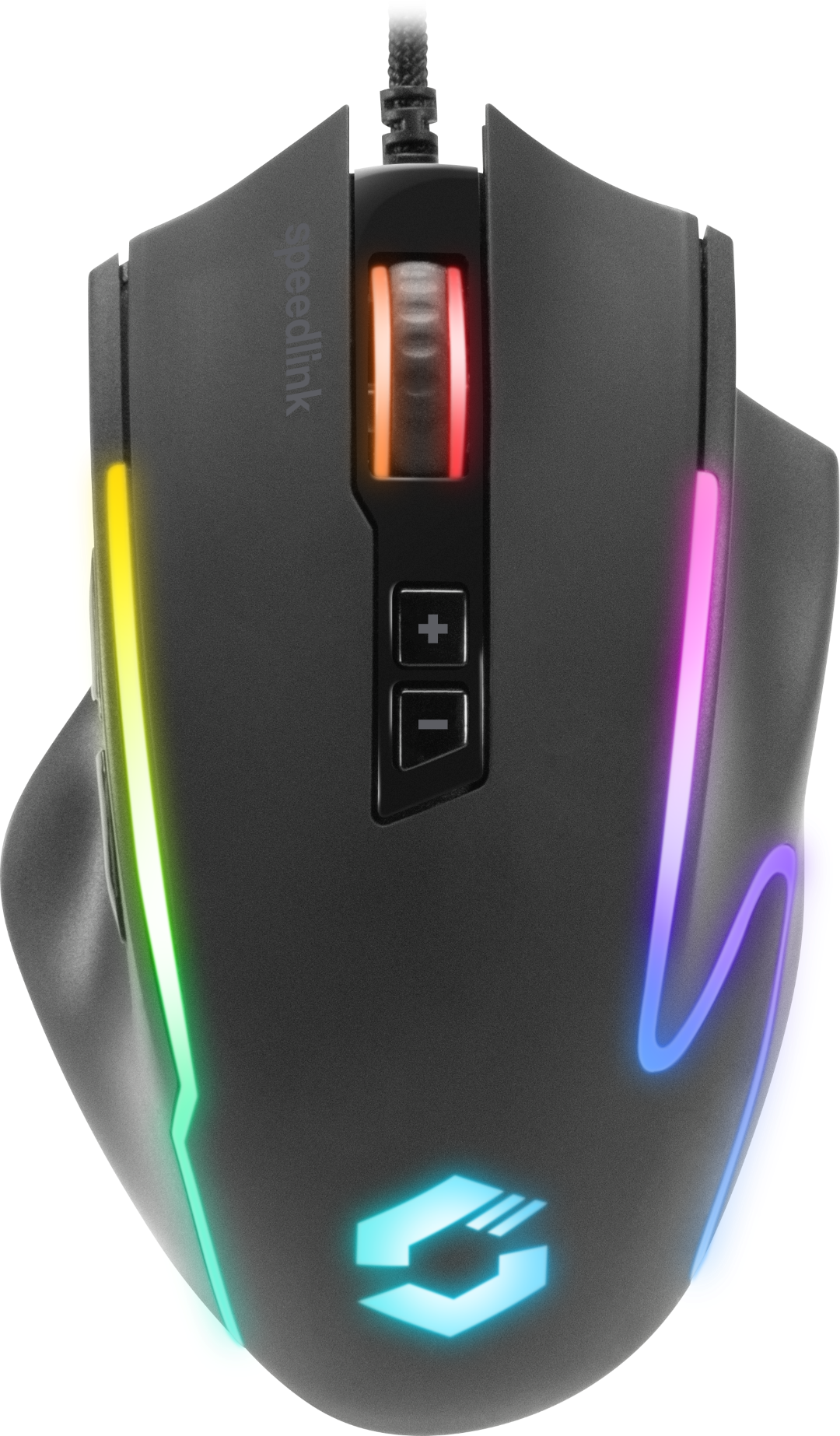 Miš SPEEDLINK Decus NX, RGB, žični, 12.800 DPI, gumeni, crni