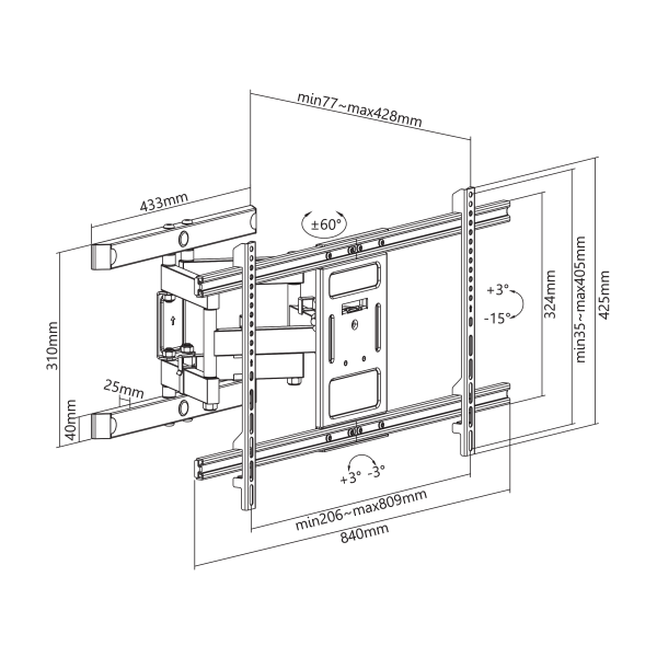 ZIDNI STALAK SBOX PLB-61486 - Slika 9