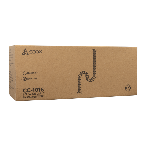 Organizator kablova SBOX CC-1016 Bijeli - Slika 4