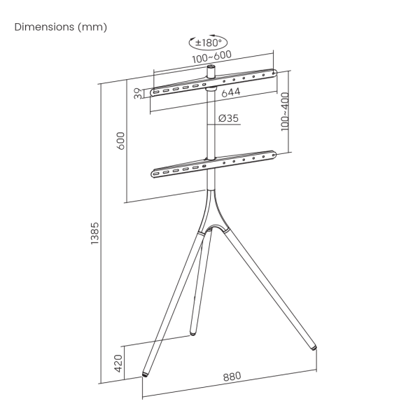 PODNI FIKSNI STALAK SBOX FS-1246F - Slika 15