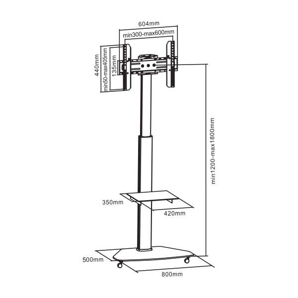 PODNI MOBILNI STALAK SBOX FS-500 - Slika 8
