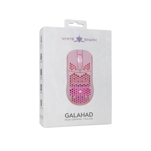 White Shark MIŠ GM-5007 GALAHAD / 7200 DPI - Pink - Slika 7