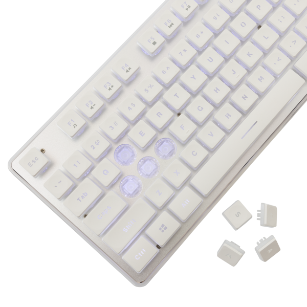 White Shark Tipkovnica GK-003241 TACHI-Bijela-US - Slika 4