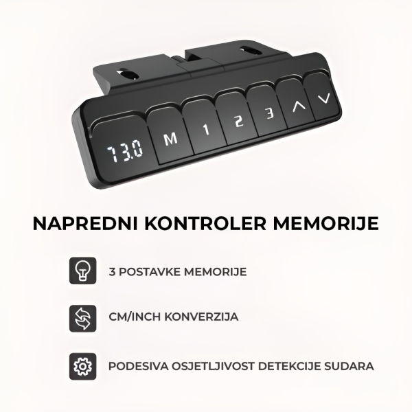 NOGE ZA STOL SBOX MD-112 CRNA - 1 motor - Slika 2