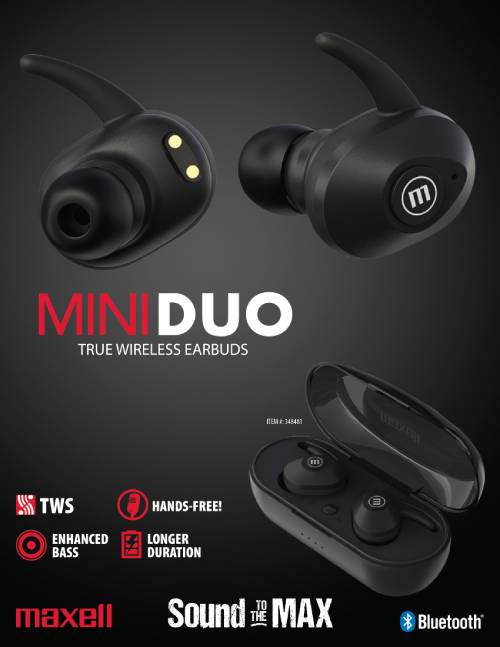 Maxell TWS Mini Duo Flyer