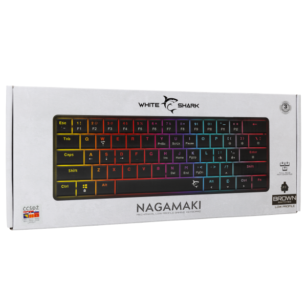 White Shark TIPKOVNICA GK-006132 NAGAMAKI Crna-Mehanicka/ HR-BROWN.SW - Slika 9