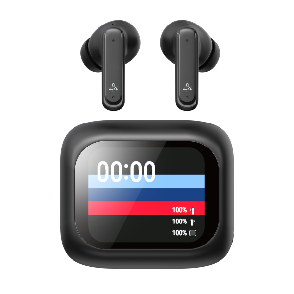 EARBUDS SBOX EB-TWS08 Crne ANC Touch Display - Slika 2