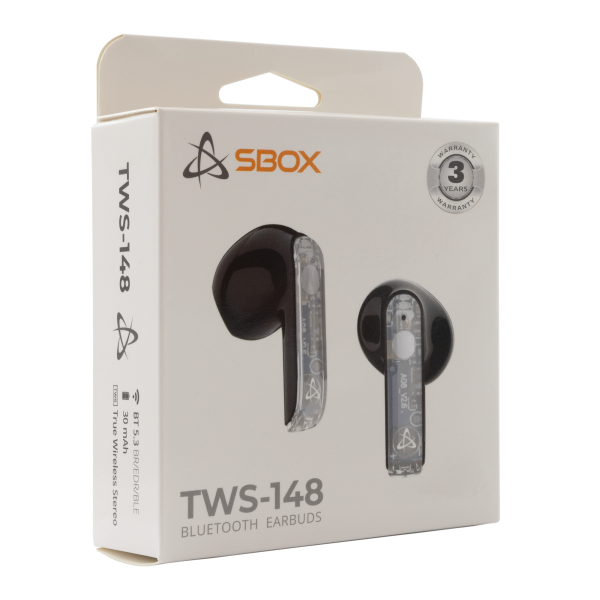 EARBUDS Slušalice + mikrofon SBOX Bluetooth EB-TWS148 Crne - Slika 6