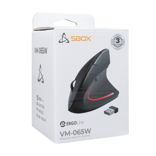 SBOX BEŽIČNI VERTIKALNI MIŠ VM-065W - Slika 6