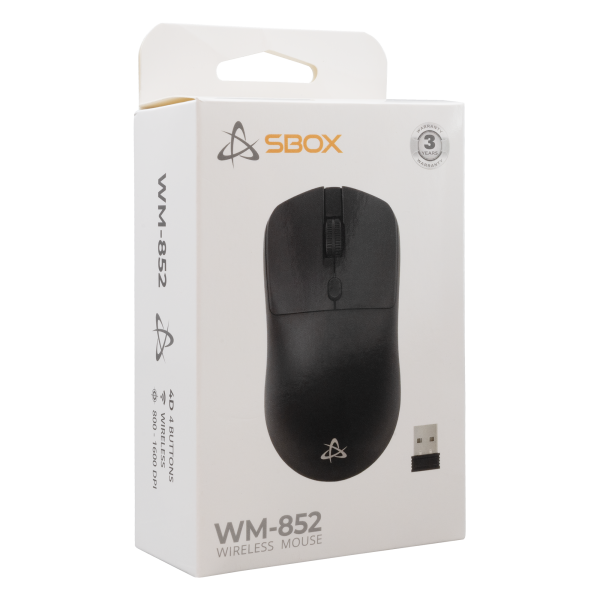 MIŠ SBOX WM-852 Crni Bežični - Slika 6