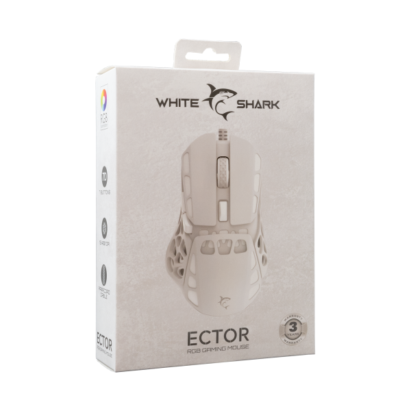 White Shark MIŠ GM-5016 ECTOR / 12.000 DPI - Bijeli - Slika 7