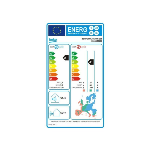 Klima Beko BEHPG 095/BEHPG 096 - Slika 2