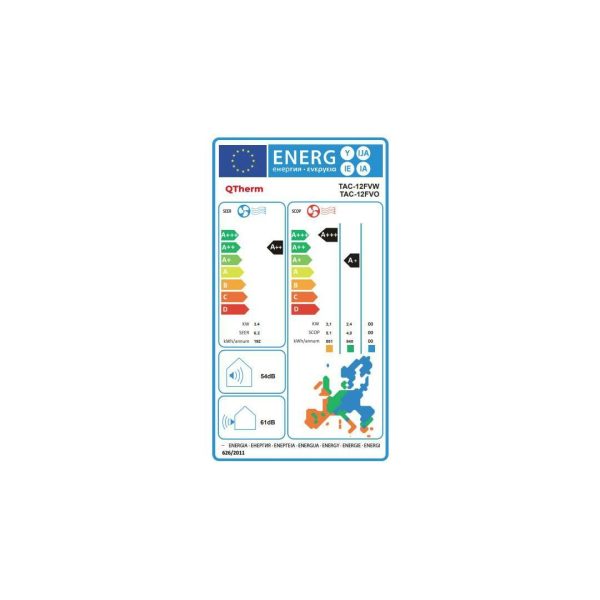 KLIMA QTherm Flash Inverter TAC-12FVO/12TVW V+U - Slika 2