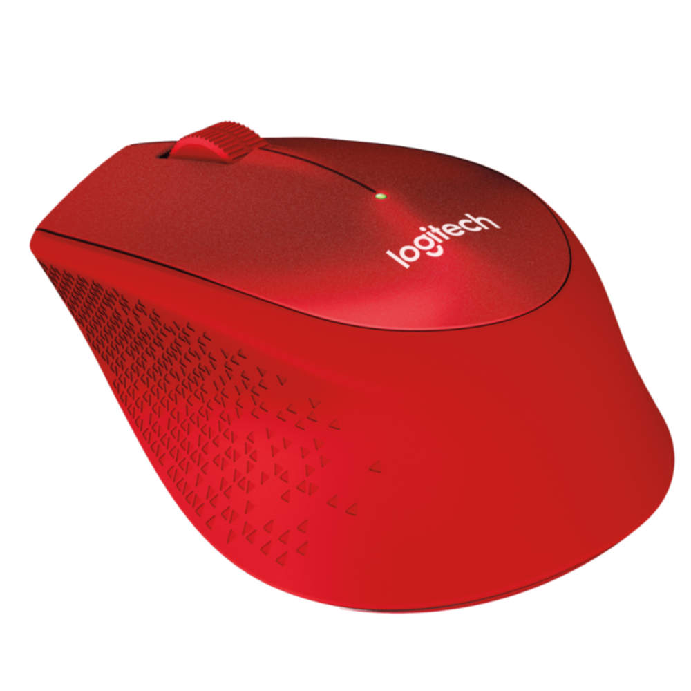 log-m330-red_HR Logitech M330 Silent+ bežični optički miš, crvena - Slika 1