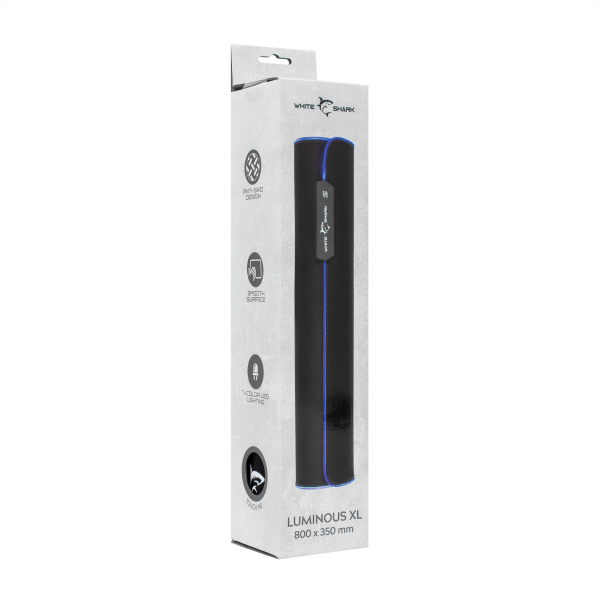 White Shark PODLOGA ZA MIŠ 80x35cm LED MP-1861 - LUMINOUS XL - Slika 3