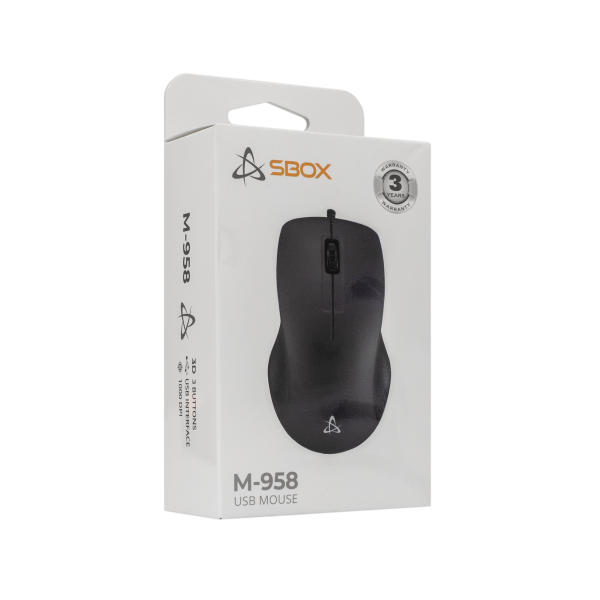 SBOX ŽIČANI MIŠ M-958 Crni - Slika 4