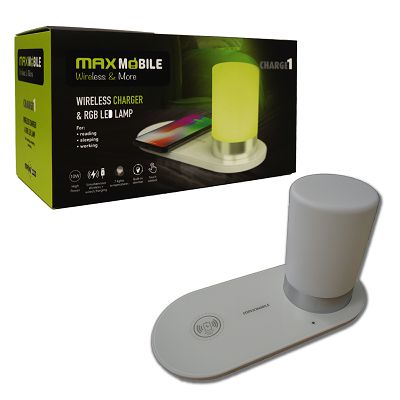 Maxmobile bezicni punjacrgb led svjetiljka s2 qc quick charg 1002080017
