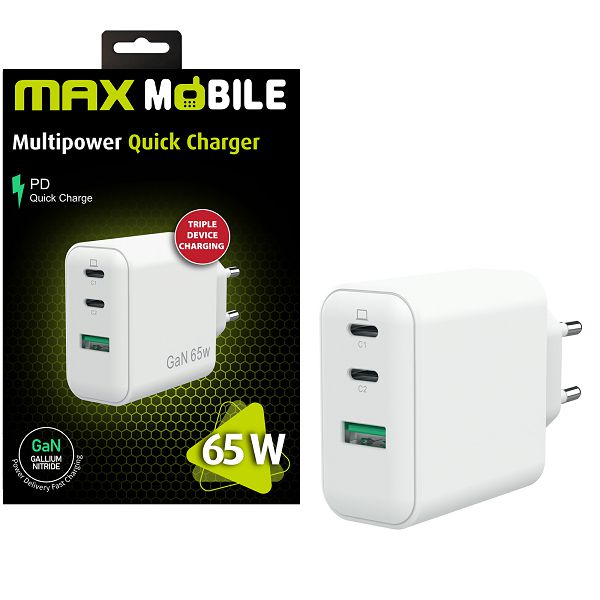 Maxmobile kucni punjac pd super fast charge duo typecusb a3u 3810 1002080041