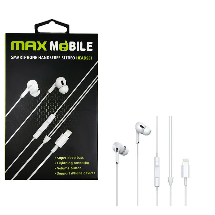 Maxmobile slusalice handsfree we08 lightning za iphone 1003010041 1