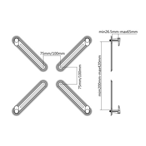 SBOX NON VESA MOUNT ADAPTER - Slika 4