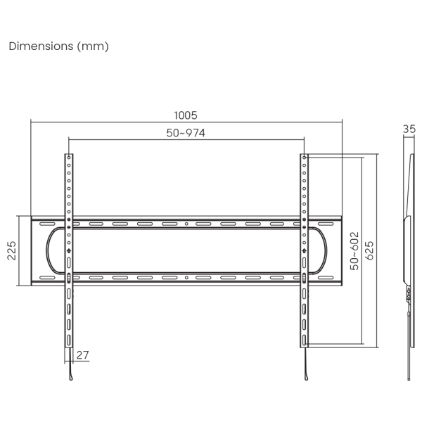 ZIDNI STALAK SBOX PLB-7369F - Slika 4
