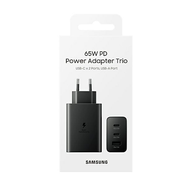 Samsung kucni punjac ep t6530nbepd 65wtrio usb c x2usb a 47778 1056020025