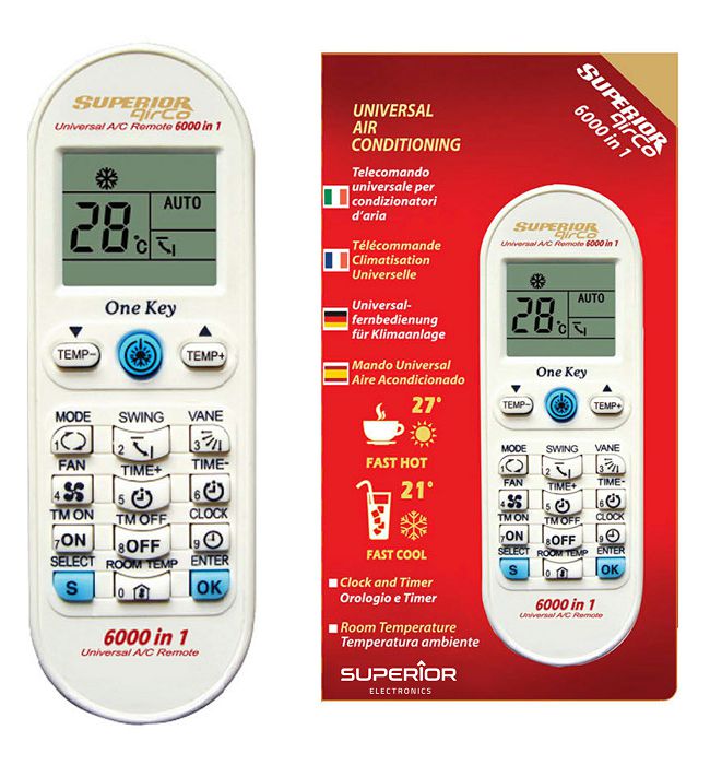 SUPERIOR UNIVERZALNI DALJINSKI UPRAVLJAČ ZA KLIME AIRCO 6000u1