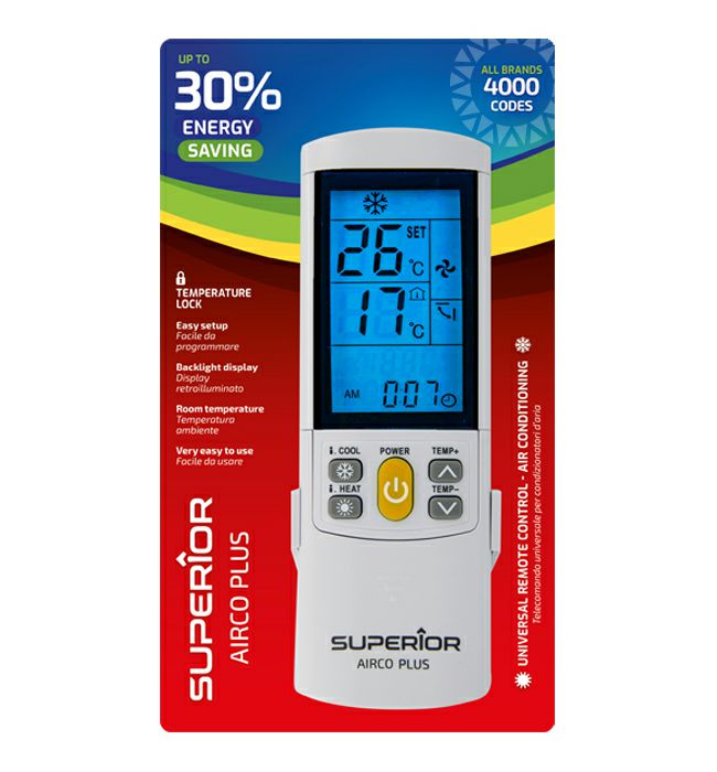 Superior univerzalni daljinski upravljac za klime airco plus 0110020020