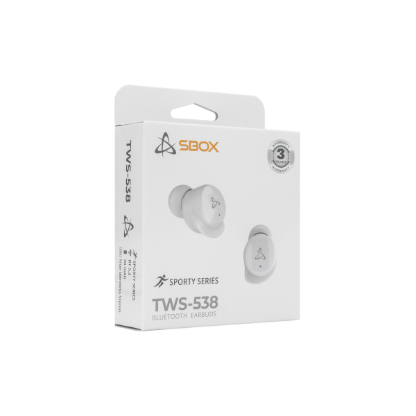 EARBUDS Slušalice + mikrofon SBOX Bluetooth EB-TWS538 Bijele - Slika 5