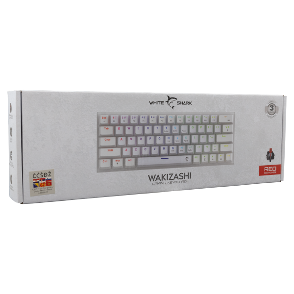 White Shark TIPKOVNICA GK-002212 WAKIZASHI / Bijela HR-RED.SW - Slika 9
