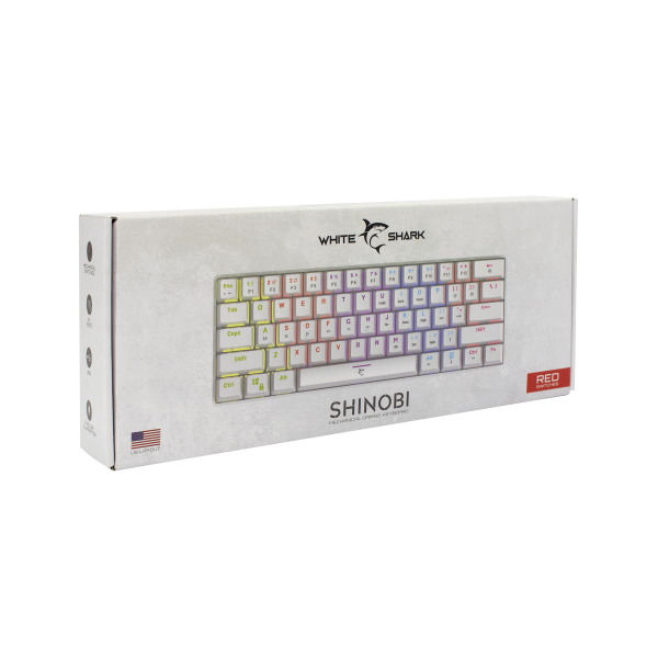 9 SHINOBI US White red