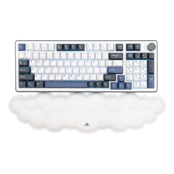 White Shark PODLOGA ZA TIPKOVNICU KP-012 CUMULUS BIJELA - Slika 3
