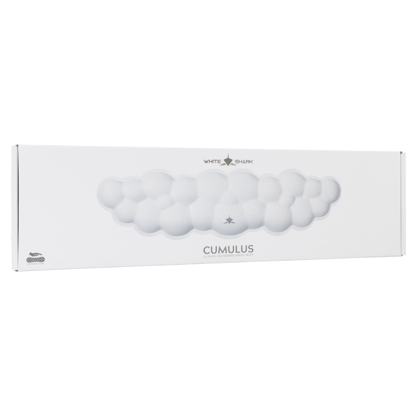 White Shark PODLOGA ZA TIPKOVNICU KP-012 CUMULUS BIJELA - Slika 4