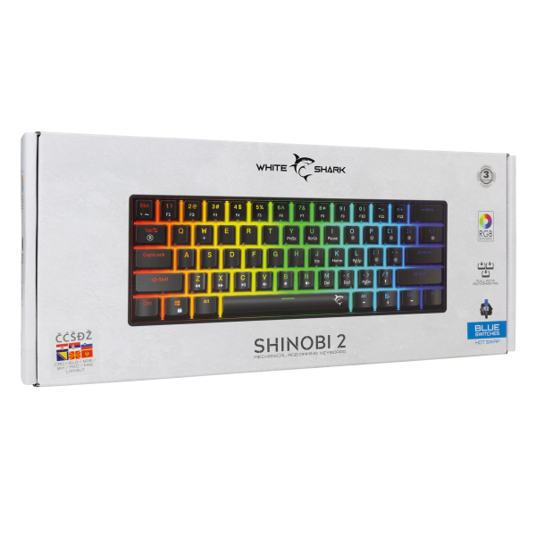 Shinobi 2 Black HR Blue Switch