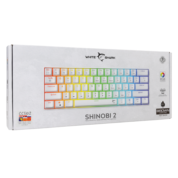 Shinobi 2 White Brown Switch HR