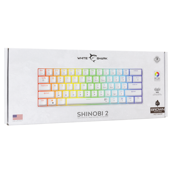 Shinobi 2 White Brown Switch US