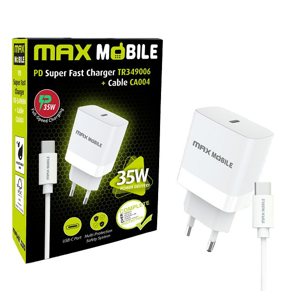 Maxmobile kucni punjac pd super fast charge 2u1 type ckabel 88359 1002110015